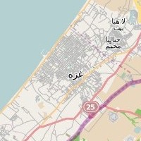 post offices in Palestine: area map for (50) Gaza, Minae